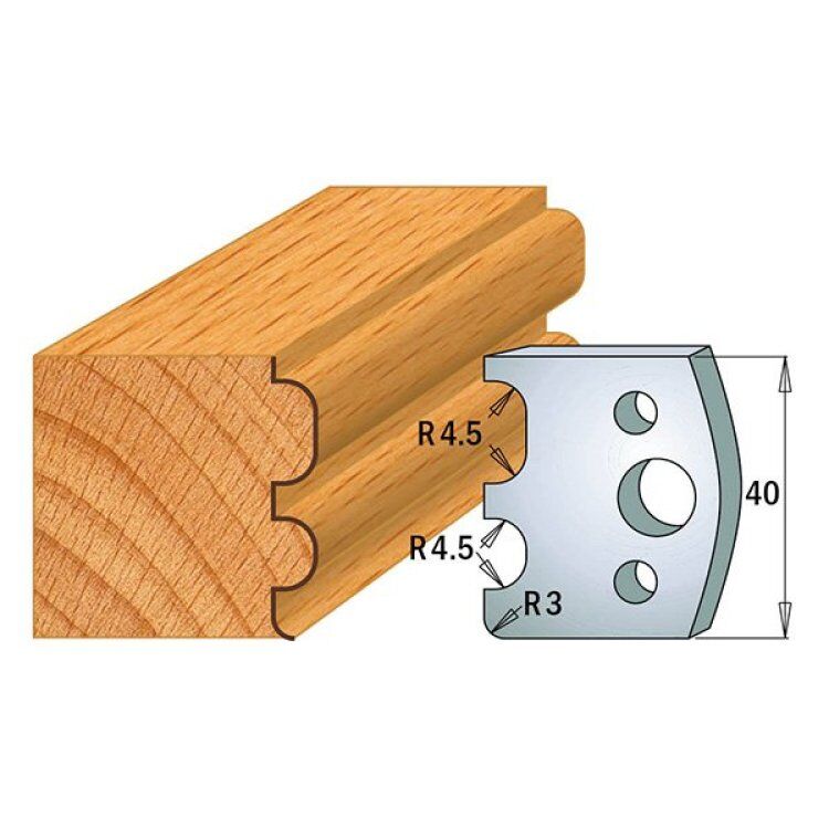 Par contracuchillas 40x4mm(691.007) CMT