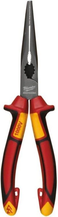 Modificar imágenes de: Alicate de boca larga y redonda VDE 205mm 45º (4932464565) Milwaukee