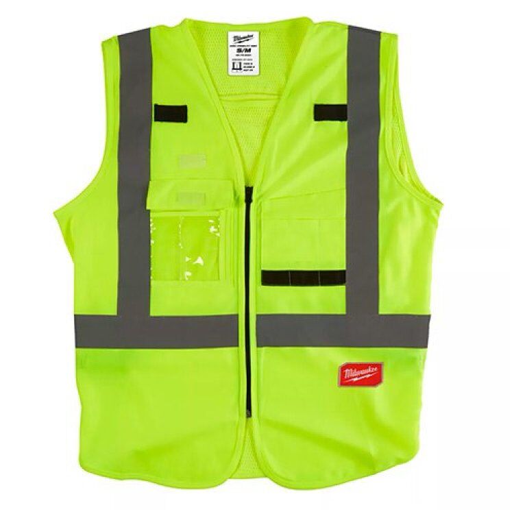 Chaleco Alta Visibilidad Amarillo T-S/M (4932471890-L/XL) Milwaukee