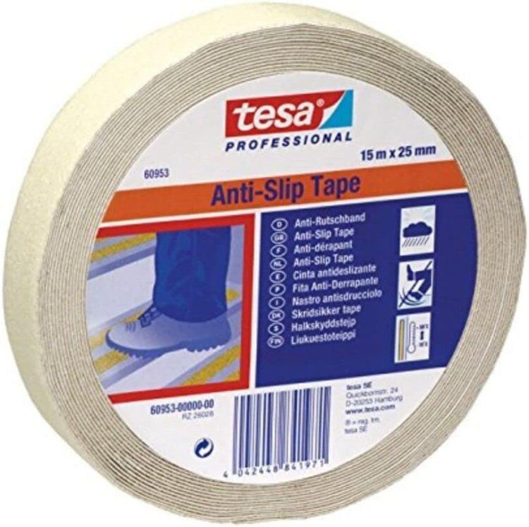 Cinta Antideslizante Amarillo Brillante 60953 15mx25mm Tesa