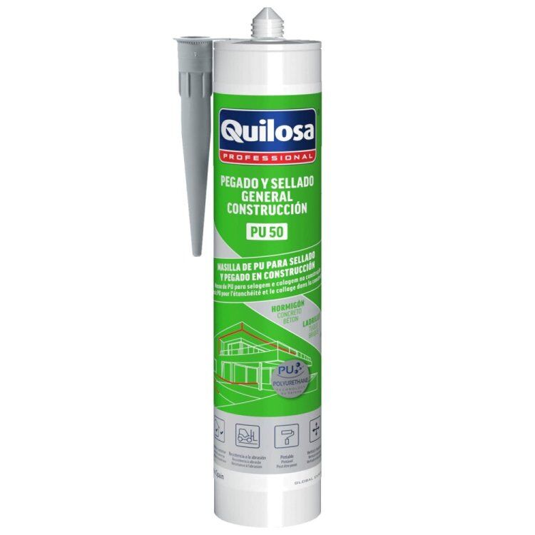 Sellador de poliuretano PU-50 300 ML Gris