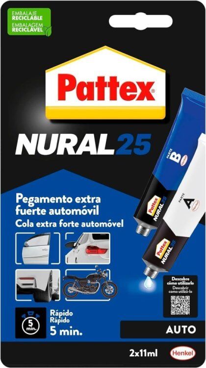 Nural 25 Pegamento Extrafuerte Auto 22ml Pattex