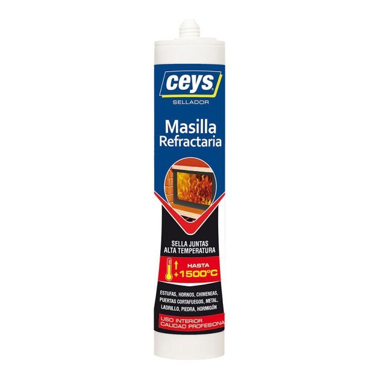 Masilla refractaria hasta 1500º 310ml Ceys