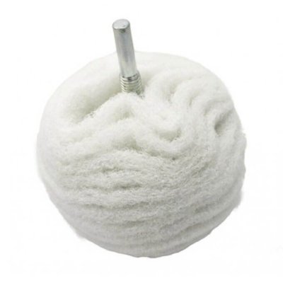 Imagen Bola para pulir metal de 75mm para taladro - Blanco (Pulido sin marcas) 7006370 Asein
