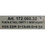 Broca cortes rectos c/romp. KSS D:6 Z2 S:13x50 SX 172.060.32 CMT