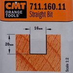 Fresa recta HM S:6 D:16x20 CMT