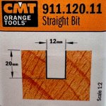 Fresa recta HM S:8 D:12x20 911.120.11 CMT