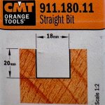 Fresa recta HM S:8 D:18x20 911.180.11 CMT