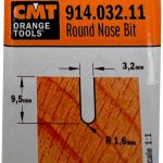 Fresa radio convexo HWM S:8 D:3.2 R:1.6 914.032.11 CMT