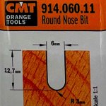 Fresa radio convexo HWM S:8 D:6 R:3  914.060.11 CMT