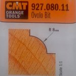 Fresa radio concavo HM S:8 D:28.7 R:8 927.080.11 CMT