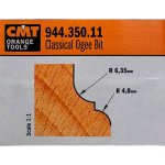 Fresa perfilada c/rodam. HM S:8 R:4.8/6.4 (7/8/944) 944.350.11 CMT